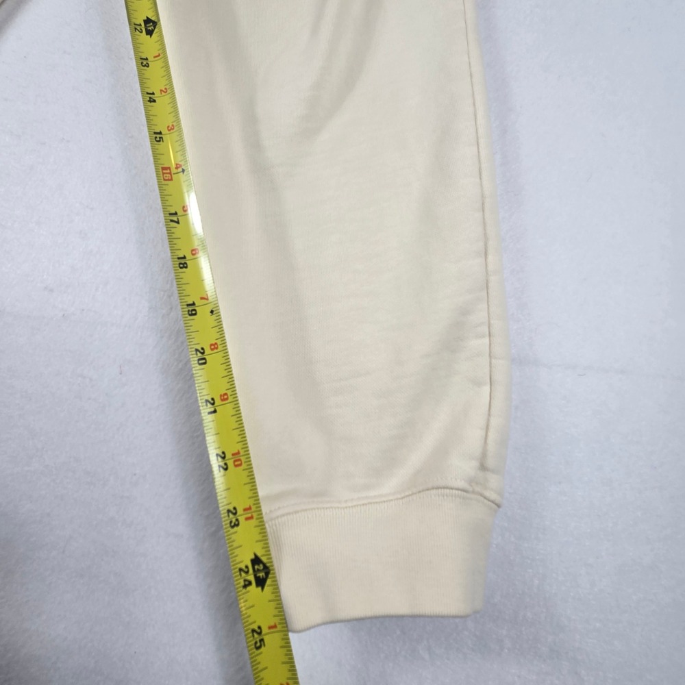 Lauren Ralph Sweatpants Womens Medium Cream joggers Cotton Crest Logo (B4) - Picture 11 of 13